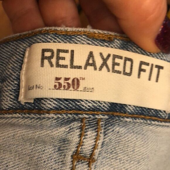 Levi Strauss denim cut off jean shorts - Picture 3 of 6